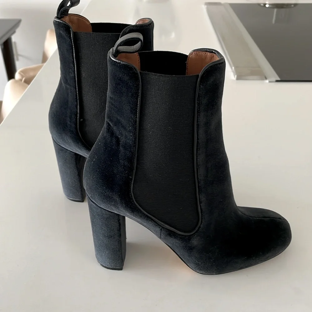 Missoni Black Velvet Ankle Boots - Picture 3 of 12